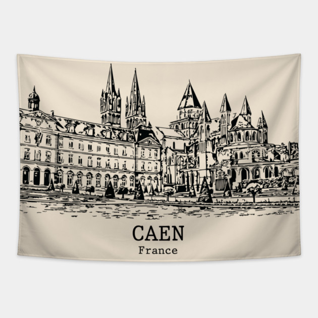 Caen - France Tapestry by Lakeric