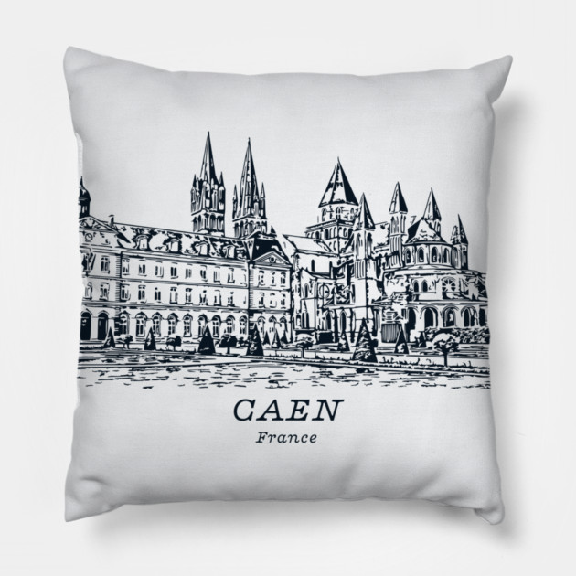 Caen - France Pillow by Lakeric