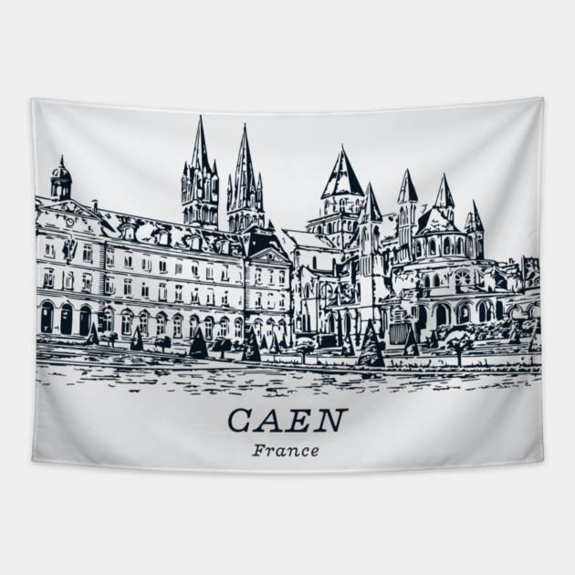 Caen - France Tapestry by Lakeric