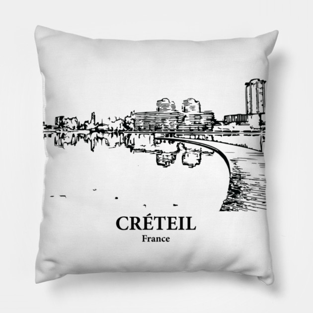 Créteil - France Pillow by Lakeric