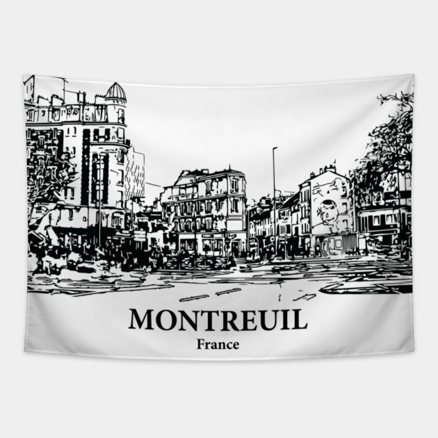 Montreuil - France Tapestry by Lakeric