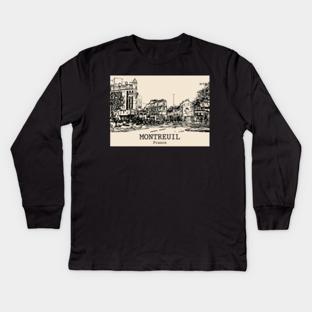 Montreuil - France Kids Long Sleeve T-Shirt by Lakeric
