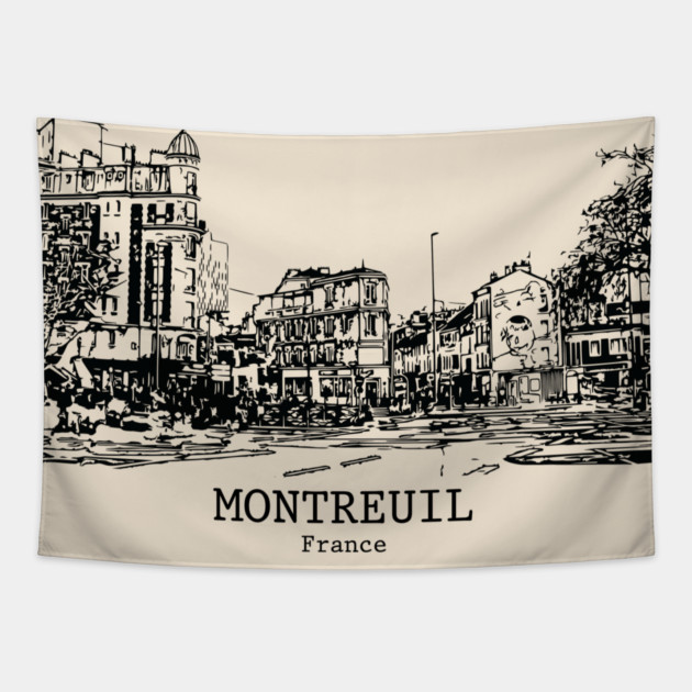 Montreuil - France Tapestry by Lakeric