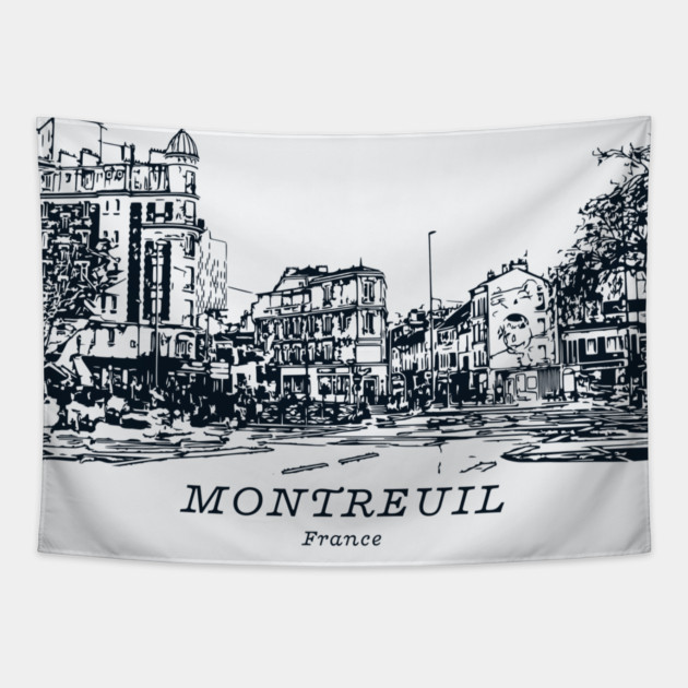 Montreuil - France Tapestry by Lakeric
