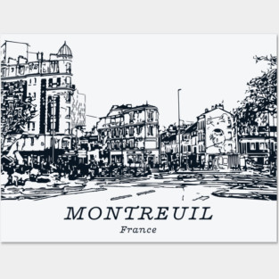Montreuil - France Posters and Art
