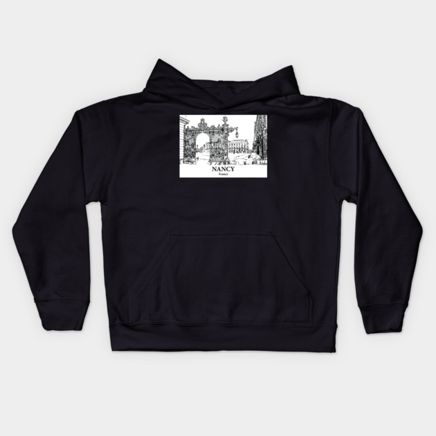 Nancy - France Kids Hoodie by Lakeric