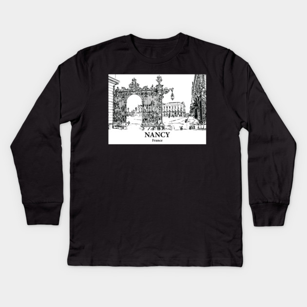 Nancy - France Kids Long Sleeve T-Shirt by Lakeric