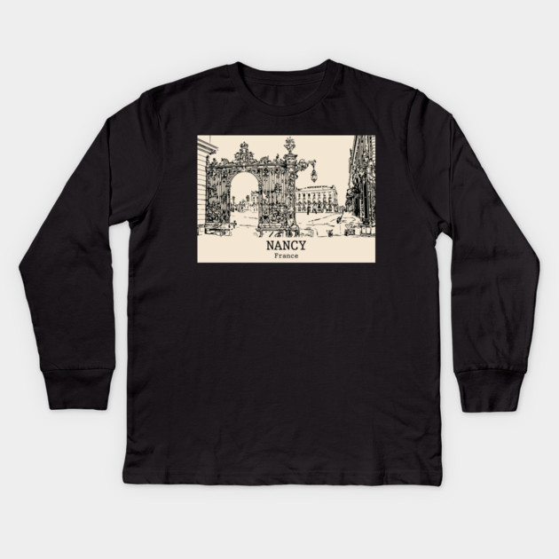 Nancy - France Kids Long Sleeve T-Shirt by Lakeric