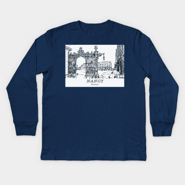 Nancy - France Kids Long Sleeve T-Shirt by Lakeric