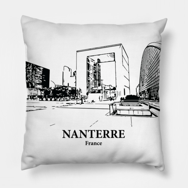 Nanterre - France Pillow by Lakeric