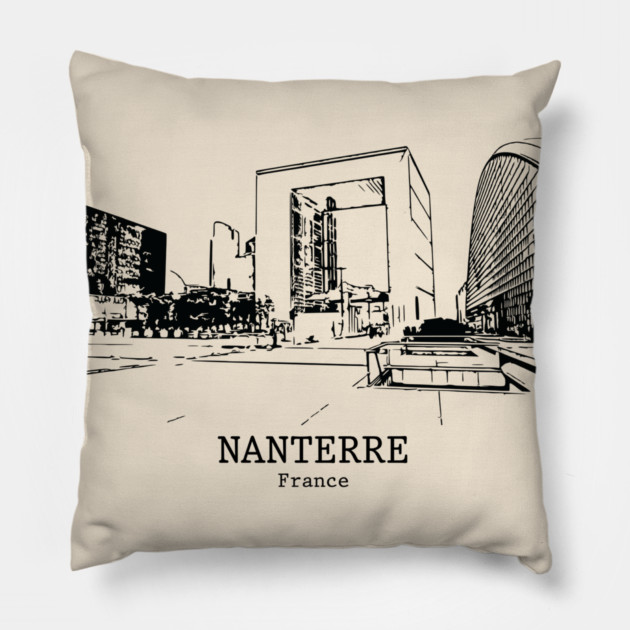 Nanterre - France Pillow by Lakeric