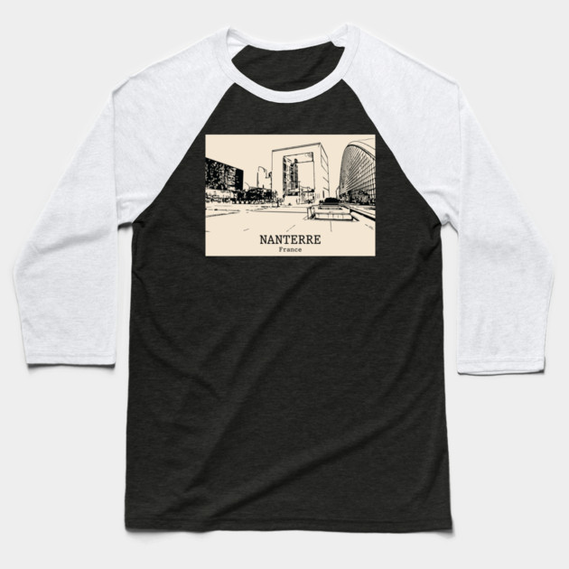 Nanterre - France Baseball T-Shirt by Lakeric