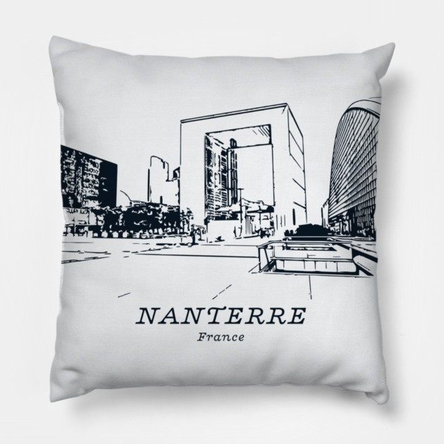 Nanterre - France Pillow by Lakeric