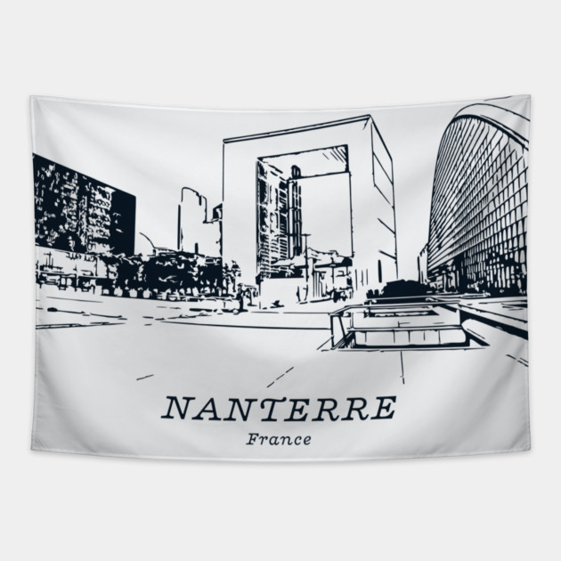 Nanterre - France Tapestry by Lakeric