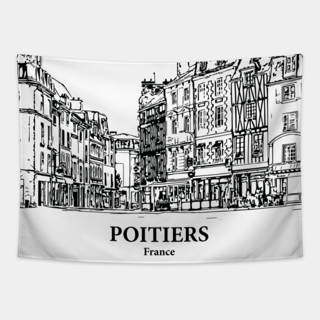 Poitiers - France Tapestry by Lakeric