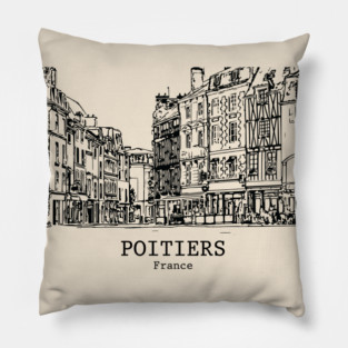 Poitiers - France Pillow