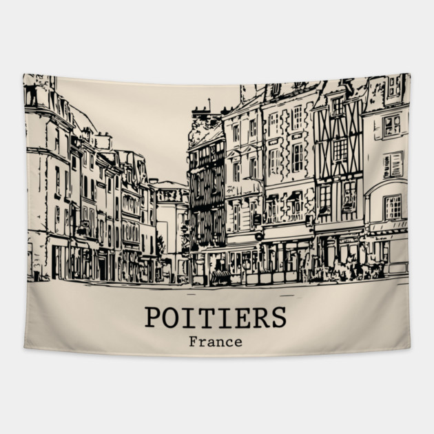 Poitiers - France Tapestry by Lakeric