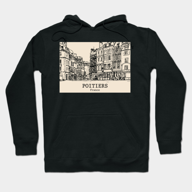 Poitiers - France Hoodie by Lakeric