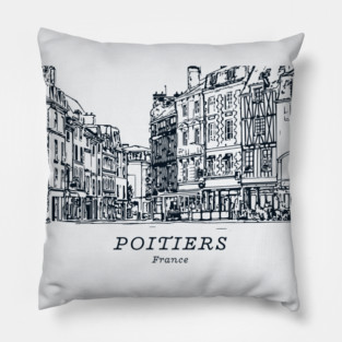 Poitiers - France Pillow