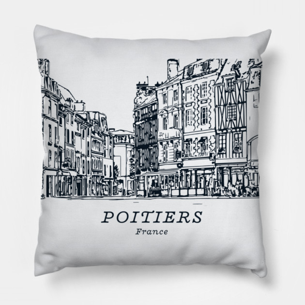 Poitiers - France Pillow by Lakeric