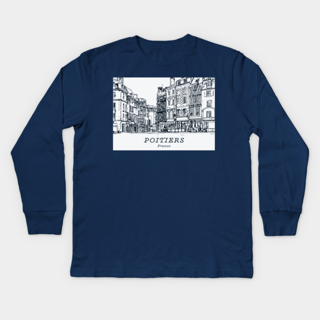 Poitiers - France Kids Long Sleeve T-Shirt by Lakeric