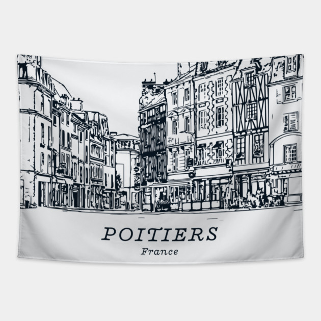Poitiers - France Tapestry by Lakeric