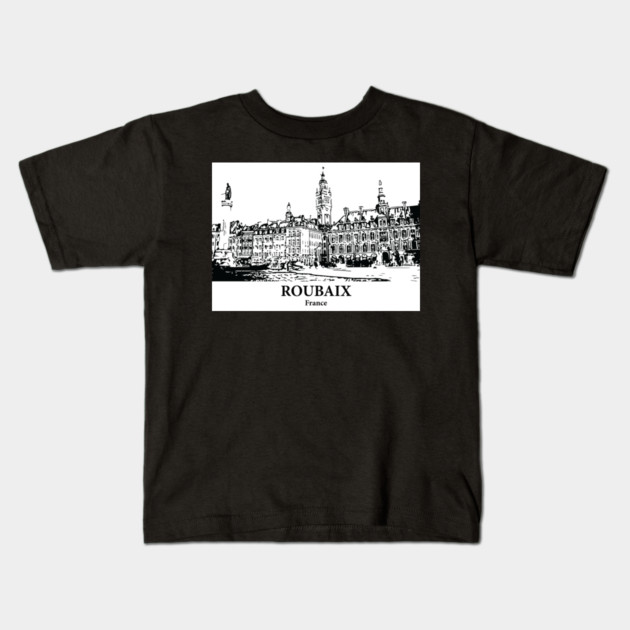 Roubaix - France Kids T-Shirt by Lakeric