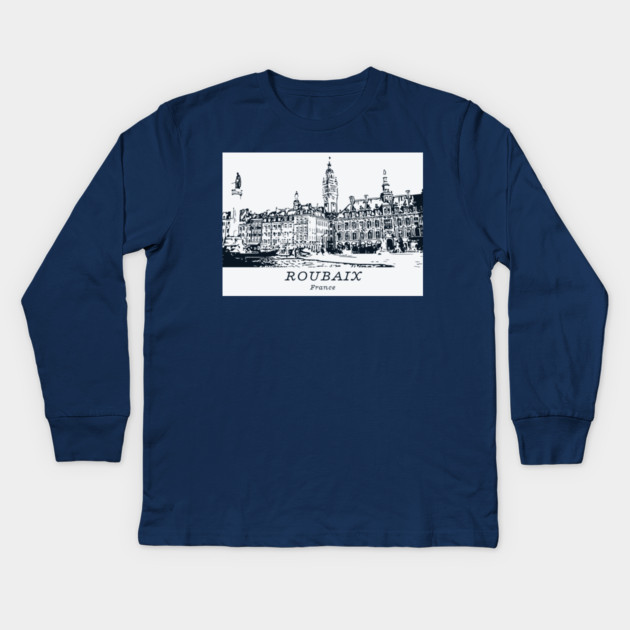 Roubaix - France Kids Long Sleeve T-Shirt by Lakeric