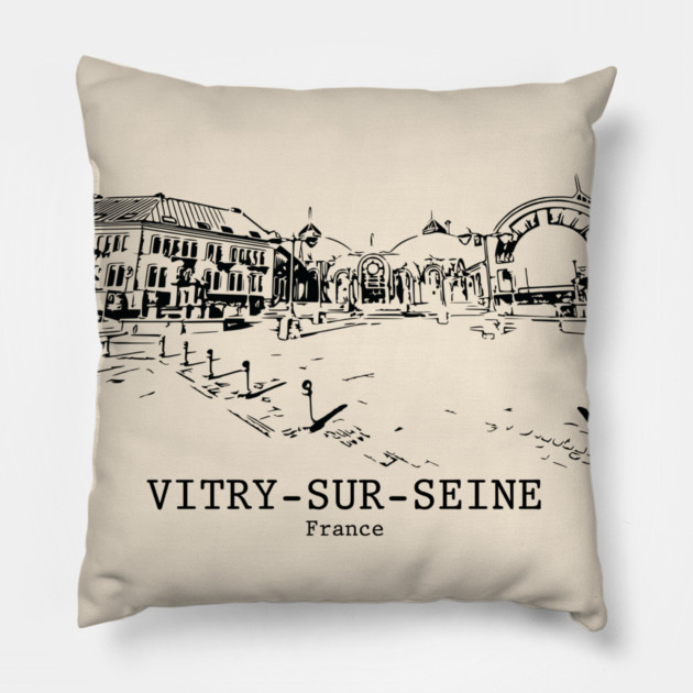 Vitry-sur-Seine - France Pillow by Lakeric