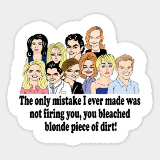 MELROSE PLACE FAN ART Sticker