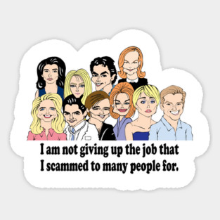 MELROSE PLACE FAN ART Sticker