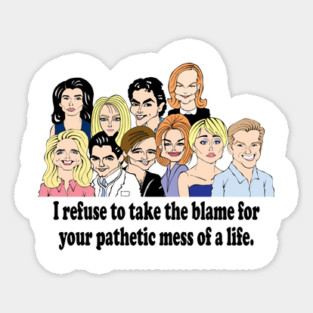 MELROSE PLACE FAN ART Sticker