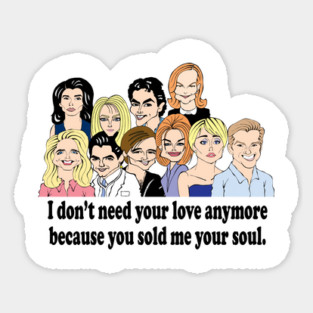 MELROSE PLACE FAN ART Sticker