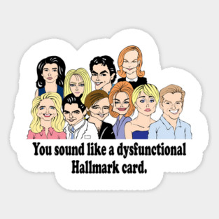MELROSE PLACE FAN ART Sticker