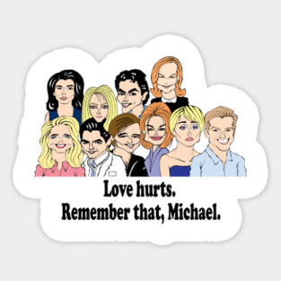 MELROSE PLACE FAN ART Sticker