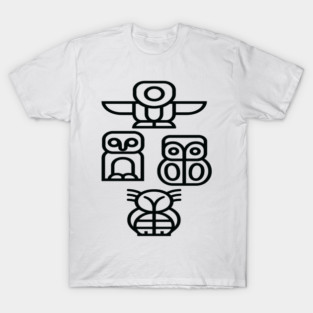 Minimalist Animal Icons – Pacific Coast-Inspired Line Art for Nature Lovers T-Shirt