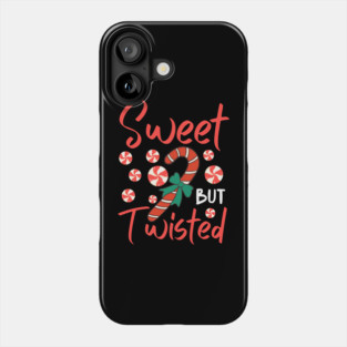Sweet But Twisted Candy Cane Christmas Aesthetic Phone Case