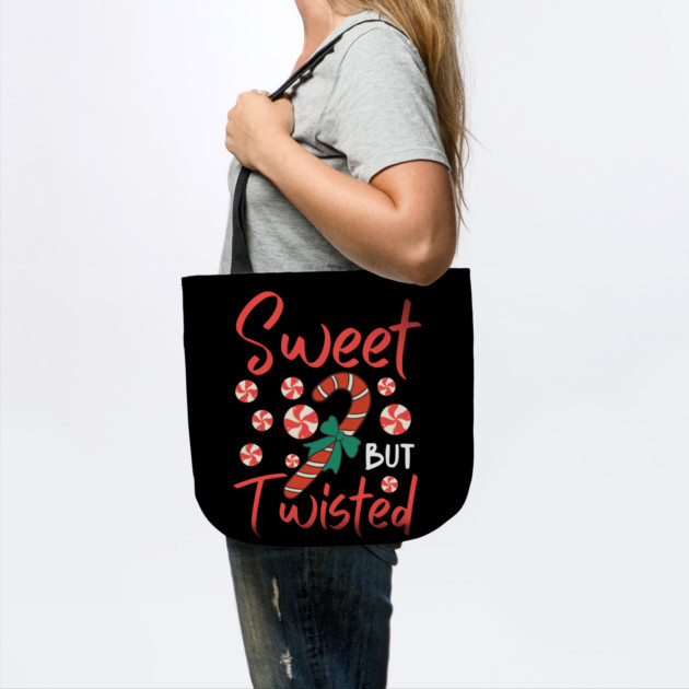 Sweet But Twisted Candy Cane Christmas Aesthetic by Creatifly Graphic Tees