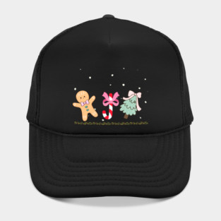 Cute Gingerbread and Candy Cane Christmas Tree Hat