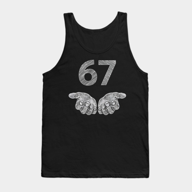 Funny Six Seven 6 7 Meme Gen Alpha Slang 6 7 Hands Tank Top by ArtistTee ⭐⭐⭐⭐⭐