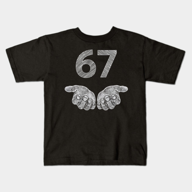 Funny Six Seven 6 7 Meme Gen Alpha Slang 6 7 Hands Kids T-Shirt by ArtistTee ⭐⭐⭐⭐⭐