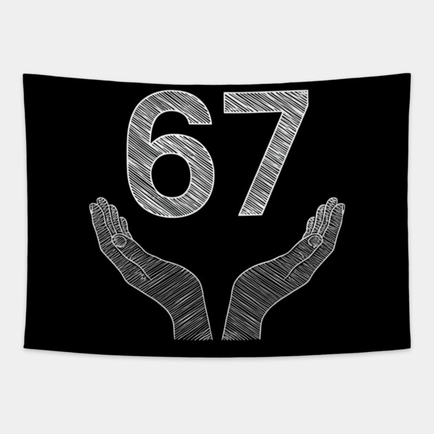 Funny-Six-Seven-6-7-Meme-Gen-Alpha-Slang Tapestry by ArtistTee ⭐⭐⭐⭐⭐