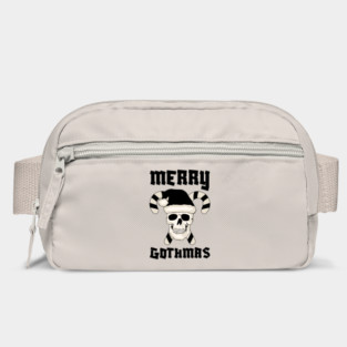 Skull Santa with Candy Cane Horns Bag