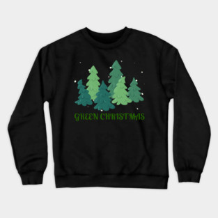 Green Christmas Trees Crewneck Sweatshirt