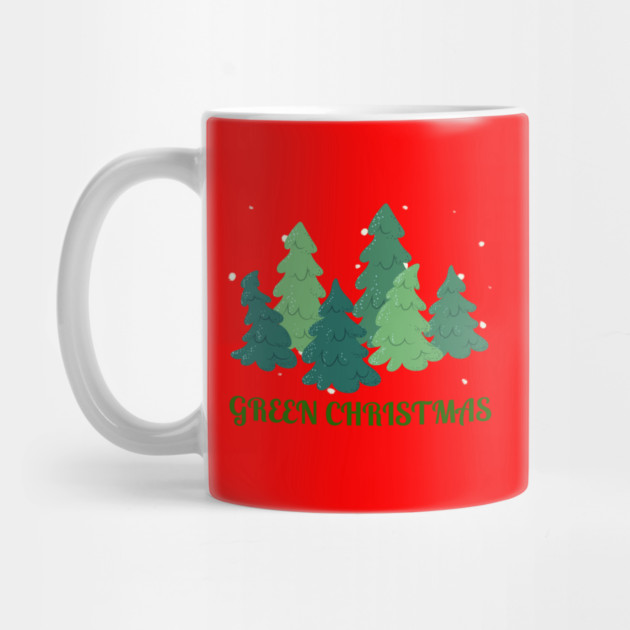 Green Christmas Trees by Creatifly Graphic Tees