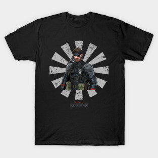 Solid Snake Retro Japanese Metal Gear T-Shirt