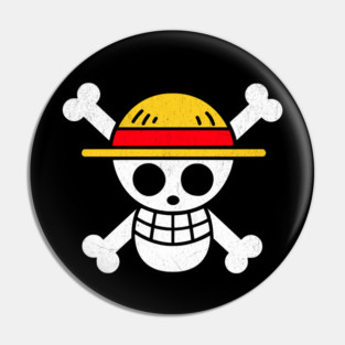 One Piece Flag Mexico Protest Straw Hat Pirates Skull Pin