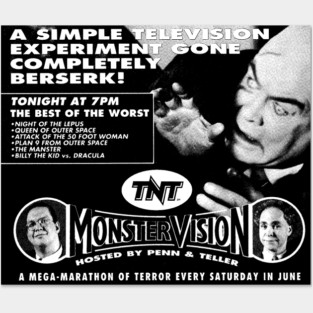 Monster Vision TV Horror Marathon Film Festival Posters and Art