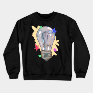 Cute Spark Lightbulb Crewneck Sweatshirt