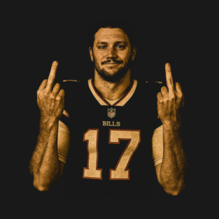 Josh Allen Flipping The Bird Vintage HD Classic #2 T-Shirt
